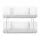 Artiss Under Sink Organiser 2 Tier Pull-Out Drawers with Removable Baskets Adjustable Dividers White 21cm