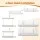 Artiss Under Sink Organiser 2 Tier Pull-Out Drawers with Removable Baskets Adjustable Dividers White 21cm