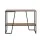Artiss Cora 2-Tier Console Table - 106CM Walnut & Black, Sturdy Particle Board, Anti-Rust Steel, 30KG Capacity