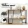 Artiss Cora 2-Tier Console Table - 106CM Walnut & Black, Sturdy Particle Board, Anti-Rust Steel, 30KG Capacity