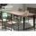 Artiss Metal Table Legs Set of 2 - DIY Rectangular Design, 71x65cm, Black, Rust-Resistant Iron, Industrial Style