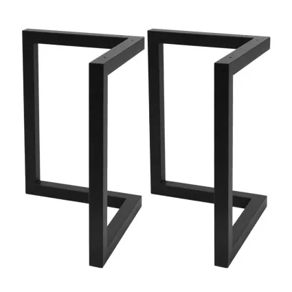 Artiss Industrial V-Shape Metal Table Legs Set of 2, 50x70cm, Black Iron, Rust-Resistant, DIY Furniture Upgrade