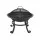 Grillz Fire Pit BBQ Grill with Mesh Lid and 48cm Stainless Steel Grate Charcoal Rack Fire Picker Wood Burning Outdoor