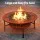 Grillz 3-in-1 Fire Pit BBQ Charcoal Smoker Portable Mesh Pit Outdoor Fireplace with Swivel Grills Tabletop