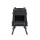 Grillz Portable Wood Burning Fire Pit BBQ Stove for Camping Outdoor Cooking and Picnics Black