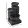 Gardeon 3-Tier Solar Cascading Fountain with LED Lights, 60CM Blue Polyresin Bird Bath, Weatherproof & Eco-Friendly