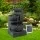 Gardeon 3-Tier Solar Cascading Fountain with LED Lights, 60CM Blue Polyresin Bird Bath, Weatherproof & Eco-Friendly