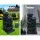 Gardeon 72CM Blue Solar Water Feature Fountain, 4-Tier Polyresin Bird Bath with LED Lights, Eco-Friendly & Weatherproof