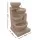 Gardeon Solar Water Feature Cascading Fountain, 4-Tier LED, 72CM Sandstone Polyresin, Indoor/Outdoor, Eco-Friendly