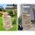 Gardeon Solar Water Feature Cascading Fountain, 4-Tier LED, 72CM Sandstone Polyresin, Indoor/Outdoor, Eco-Friendly