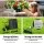 Gardeon Solar Water Feature Cascading Fountain, 4-Tier LED, 72CM Sandstone Polyresin, Indoor/Outdoor, Eco-Friendly