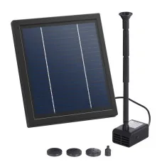 Gardeon Solar Outdoor Fountain Pump Kit - 6.1FT, 440L/H Flow, Durable DC Brushless, Adjustable Height, 4 Nozzle Options