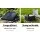 Gardeon Solar Water Feature Fountain 3-Tier Pots, LED Lights, Polyresin, 76CM, Indoor/Outdoor, Energy Efficient