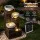 Gardeon Solar Fountain 75.2cm 4.5W Three Tier Cascading Bowls Warm LED Brown