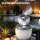 Gardeon Solar Fountain 52cm Three-Level Cascading Bowls 2W 6V 200L/h Water Feature with Built-In Battery Grey Beige