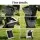 Gardeon 5-Tier Solar Fountain Water Feature, Indoor/Outdoor, Polyresin, 103cm High, LED Lighting, Adjustable Flow