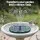 Gardeon 31cm Solar Fountain Pump Bird Bath Floating Lotus Water Feature with Remote and LED Lights Green