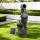 Gardeon Solar Fountain 3-Tier Cascading Water Feature with LED Lights, 80CM Grey, Polyresin, Indoor/Outdoor Use