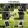 Gardeon Solar Fountain 3-Tier Cascading Water Feature with LED Lights, 80CM Grey, Polyresin, Indoor/Outdoor Use