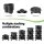 Green Fingers 5-Tier Vertical Garden Planter with Wheels and Auto Drainage System Black Raised Garden Bed