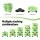 Green Fingers 5-Tier Vertical Garden Planter with Wheels and Auto Drainage System Light Green Indoor Outdoor