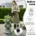 Green Fingers 5-Tier Vertical Garden Planter with Wheels and Auto Drainage System Grey Indoor Outdoor