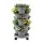 Green Fingers 5-Tier Vertical Garden Planter with Wheels and Auto Drainage System Grey Indoor Outdoor