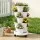 Green Fingers 5 Tier Vertical Garden Planter with Wheels White Auto Drainage Stackable Indoor Outdoor