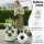 Green Fingers 5 Tier Vertical Garden Planter with Wheels White Auto Drainage Stackable Indoor Outdoor