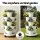 Green Fingers 5 Tier Vertical Garden Planter with Wheels White Auto Drainage Stackable Indoor Outdoor