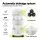 Green Fingers 5 Tier Vertical Garden Planter with Wheels White Auto Drainage Stackable Indoor Outdoor