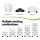 Green Fingers 5 Tier Vertical Garden Planter with Wheels White Auto Drainage Stackable Indoor Outdoor