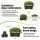 Green Fingers 5 Tier Vertical Garden Planter with Wheels White Auto Drainage Stackable Indoor Outdoor