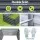 Green Fingers 320x80x45cm Galvanised Raised Garden Bed Planter Box, Durable SGCC Steel, Rustproof, Set of 2