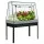 Green Fingers Elevated Metal Garden Bed Kit with Mini Greenhouse Cover, 116x60cm, Rustproof Galvanised Steel, Trellis
