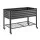 Green Fingers Mobile Raised Garden Bed 115cm with Wheels and Storage Shelf Monument Charcoal
