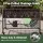 Green Fingers Mobile Raised Garden Bed 115cm with Wheels and Storage Shelf Monument Charcoal