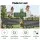 Green Fingers Mobile Raised Garden Bed 115cm with Wheels and Storage Shelf Monument Charcoal