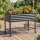 Green Fingers Mobile Raised Garden Bed 115cm with Wheels and Storage Shelf Monument Charcoal