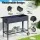 Green Fingers Raised Garden Bed x2, 100x40x80cm Galvanised Steel Planter Box with Wheels, Storage Shelf, Elevated Design