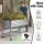 Green Fingers Mobile Raised Garden Bed 81cm with Wheels and Storage Shelf Silver