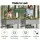 Green Fingers Mobile Raised Garden Bed 81cm with Wheels and Storage Shelf Silver
