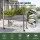 Green Fingers Mobile Raised Garden Bed 81cm with Wheels and Storage Shelf Silver
