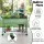 Green Fingers Mobile Elevated Garden Bed Kit, Galvanised Steel, 115x60x81cm, Locking Wheels, Storage Shelf, 100KG Load