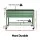 Green Fingers Mobile Elevated Garden Bed Kit, Galvanised Steel, 115x60x81cm, Locking Wheels, Storage Shelf, 100KG Load