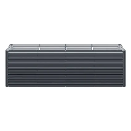 Green Fingers Galvanised Garden Bed 320x80x77cm - Durable, Rustproof Planter Box for Herbs, Vegetables & Flowers
