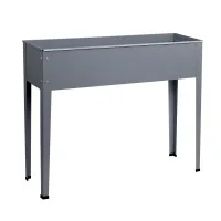 Green Fingers Elevated Garden Bed 100x80x30cm - Galvanised Steel, Anti-Rust, Safe Edges, Perfect for Herbs & Veggies