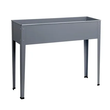 Green Fingers Elevated Garden Bed 100x80x30cm - Galvanised Steel, Anti-Rust, Safe Edges, Perfect for Herbs & Veggies