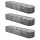 Green Fingers 3-Pack Oval Raised Garden Beds 320cm Galvanised Steel Safety Edging Gloves & Pegs