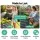Green Fingers 3 Piece Raised Garden Bed Set 240cm Galvanised Steel Oval Planters with Safety Edging